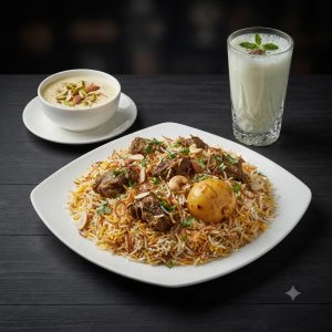 বাসমতি কাচ্চি, বোরহানী ও ফিরনী